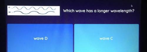 Which wave has a longer wavelength?