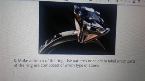 Make a sketch of the Ring. Use patterns or colors to label which parts of the Ring are composed of