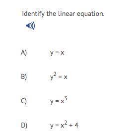 Identify the linear equation