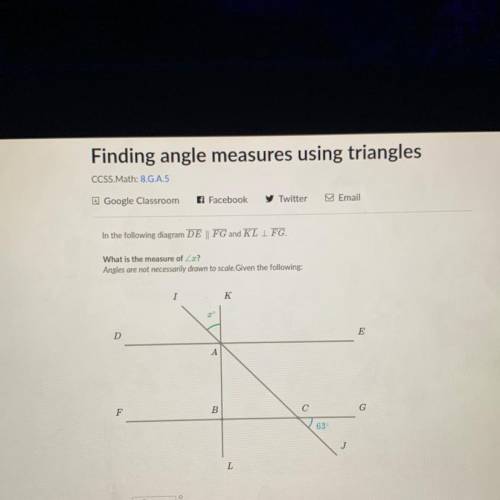 How to find the measure of this?