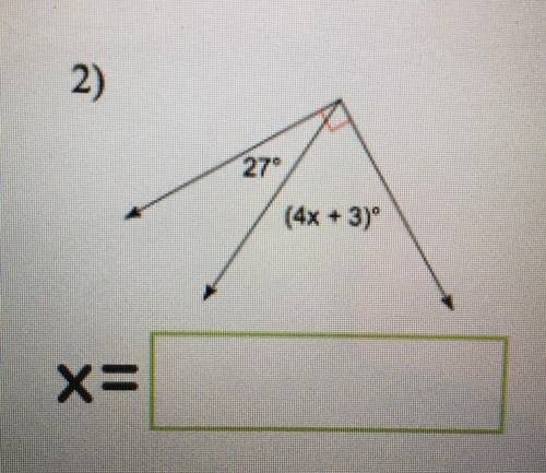 Solve for x, l need helpppppppp