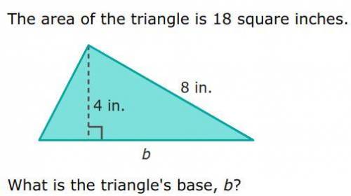 What is the triangle's base, b?