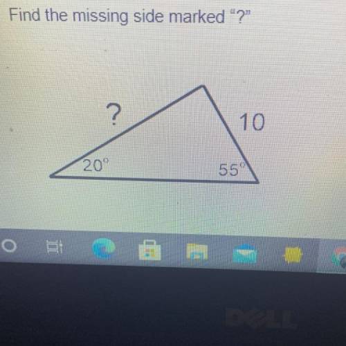 2. Find the missing side marked ?