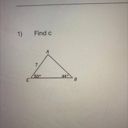 Law of sines / law of cos