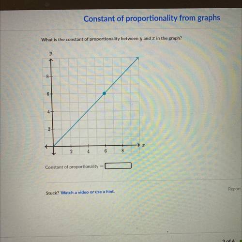 What is the constant proportionality between y and x in the graph?