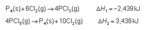 Consider the following intermediate chemical equations.

What is the enthalpy of the overall chemi