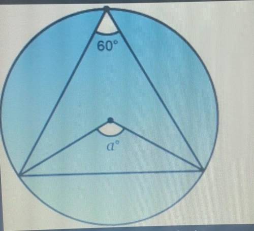 Find the measure of angle a