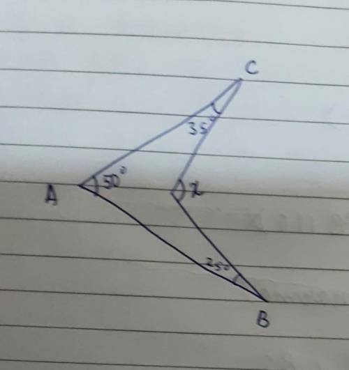 Find the value of angle x pls answer