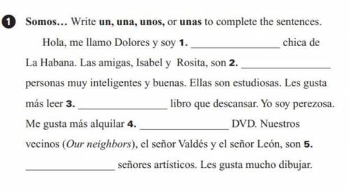 If you can answer these that would be awesome HELP NOW ITS SPANISH!!