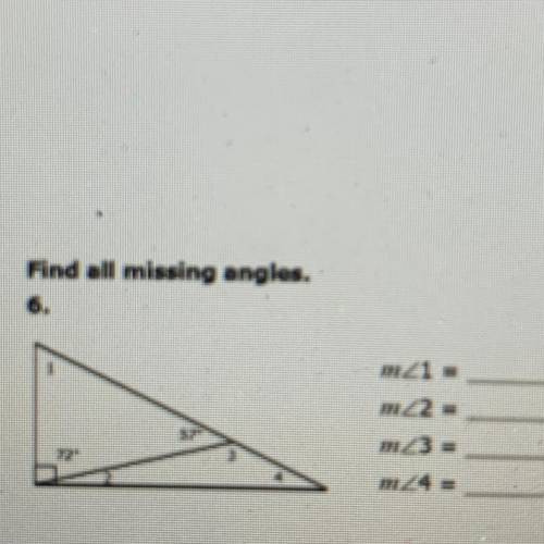 Find all missing angles.