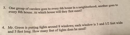 (Middle school math) Can somebody plz help answer both word problems correctly thanks!

(Show step