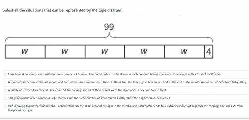 I need help!! just say which options would match the graph!