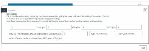 URGENT PLEASE HELP ONLY 10 MIN LEFT FILL IN THE BLANKS BELOW BY BALANCING THE CHEMICAL REAC