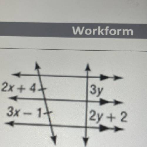 ‼️‼️

2х + 4
Зу
3х - 1
2y + 2
help me please it’s easy im just having trouble putting it into an e