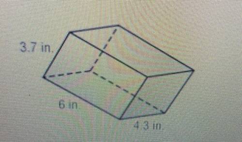 Find the lateral of the square 3.7 in6 in4.3 in