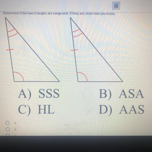 Determine if the two triangles are congruent. If they are, state how you know.

Can someone help m