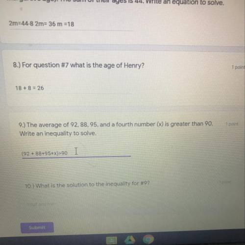 I just need #10 answered please. Incase you can’t see it it says “what is the solution to the inequ