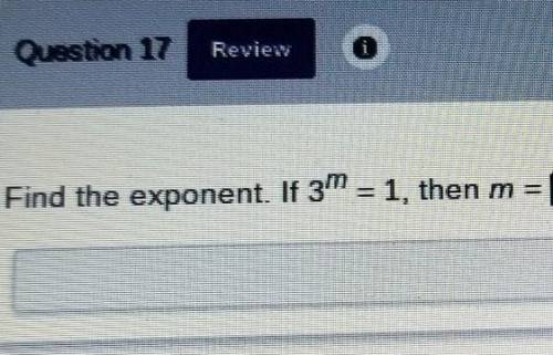 I need to find out what the answer to m is