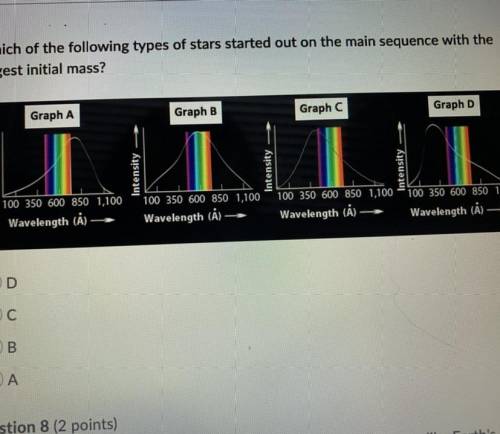 Please help! Will mark brainliest!

Which of the following types of stars started out on the main