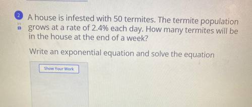 Can someone answer and write the exponential equation and solve the equation