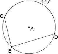 The measure of arc CD is 175°. Determine the measure of ∠DBC.

Question 1 options:
1) 
350°
2) 
87