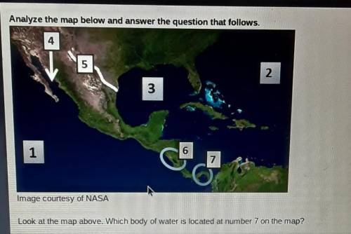A. the gulf of Mexico b. the Rio grande c. the Atlantic ocean d. the Panama canal