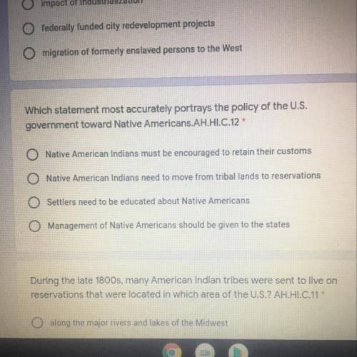 Which statement most accurately portrays the policy of the us government toward native Americans