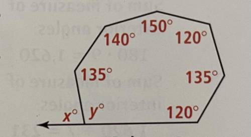 Photo is attached I need to solve for x and y please help me
