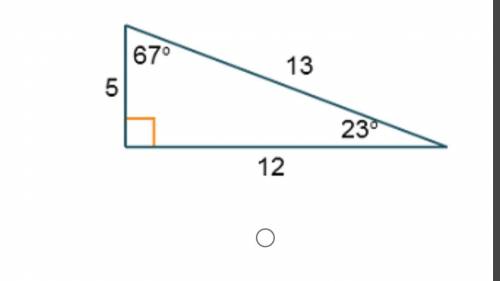 Which triangle correctly shows that the side opposite the larger angle is the larger side?