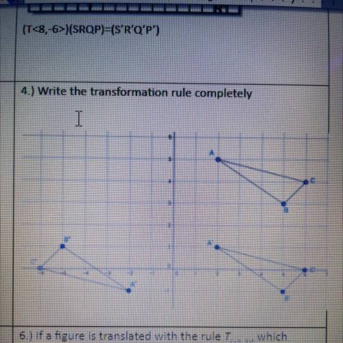 I need the transformation rule of this please help