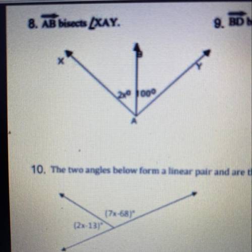 Help me out with number 8 (geometry)