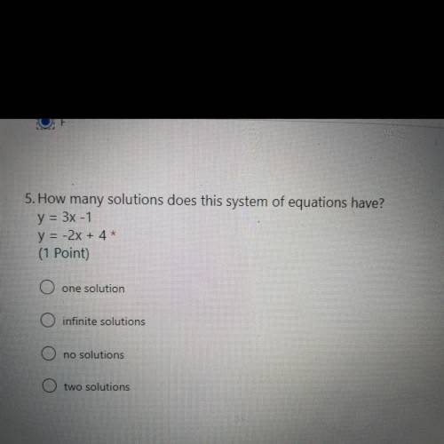 How many solutions does this system of equations have?