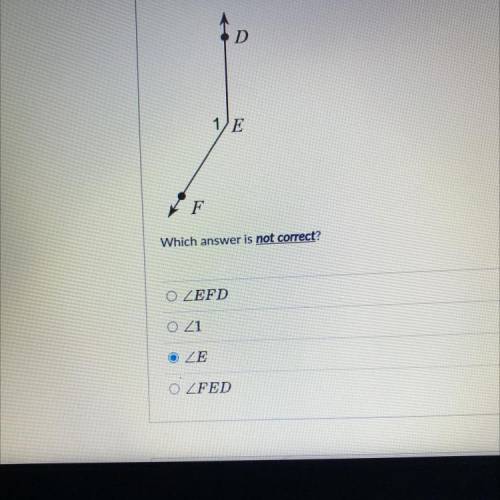 Which answer is not correct?