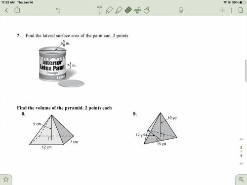 50 points! Please help on these problems