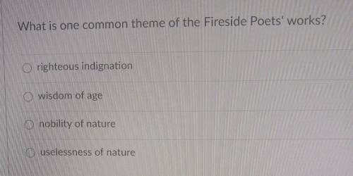 What is one common theme of fireside poets works