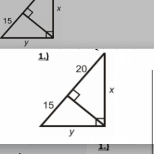 Find x in the following triangle