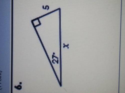 solve for x. round to the nearest tenth... pls help i need this done before 6 pm (and pls if you ca