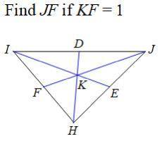 Find JK if KF= 1 *No A-D options(write the answer)