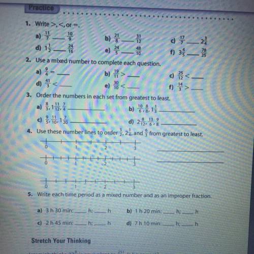 Omg im so confused someone do number 1 to 5 for me :( this is due in 7 mins. ILL GIVE BRAINLIEST!!