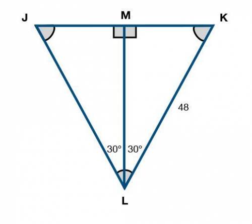 What is the area of triangle JKL?