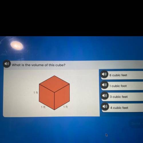 What is the volume of this cube￼ help pl I need it fast