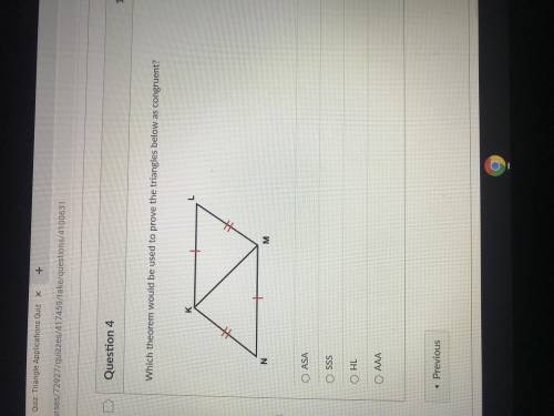 What theorem can be used to prove the triangles below are congruent?