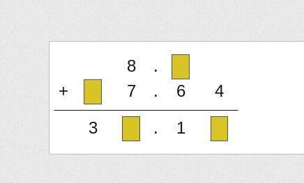 Enter a digit in each box to complete the addition problem.

Giving braInllest and 100 points