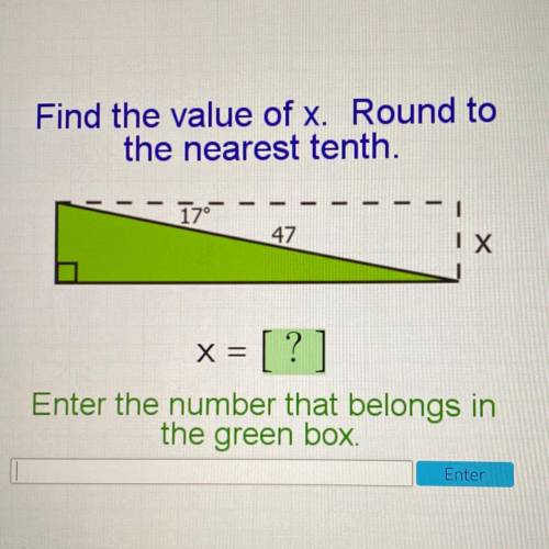 Find the value of X round to the nearest tenth