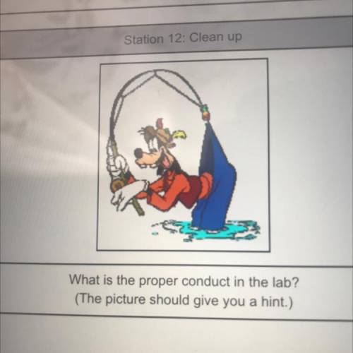 What is the proper conduct in the lab?
(The picture should give you a hint)