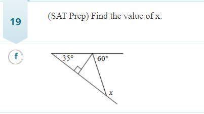 (SAT Prep) Find the value of x.