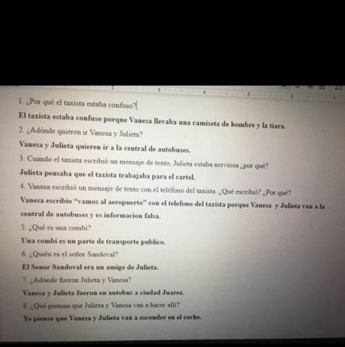 Please check if my Spanish sentences make sense thanks