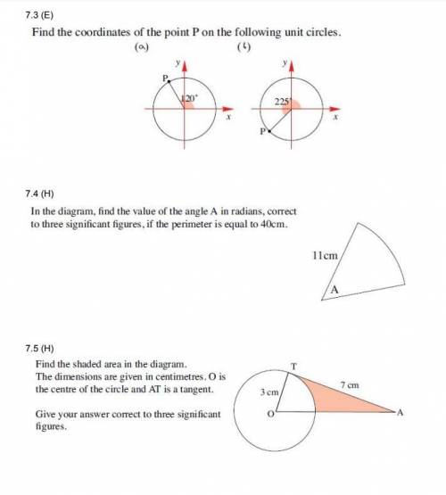 Hi guys could you please help me out with these three exercises