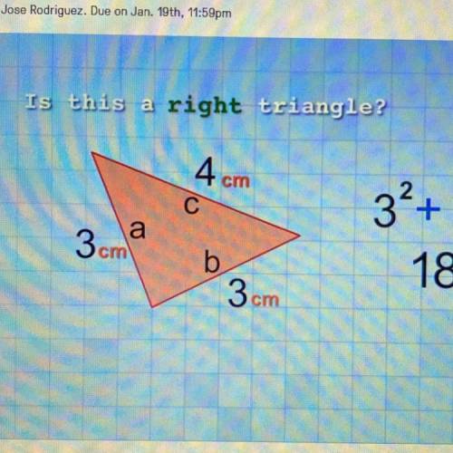 Is that a right triangle??
