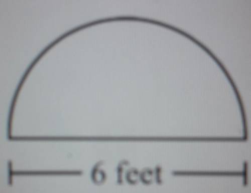 Pls help...

The top of an office desk is in the shape of a semicircle, as shown in the figure bel